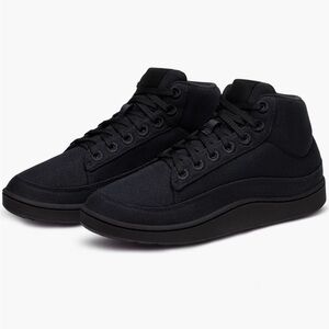 Women’s AllBirds Canvas Pacer Mid Retro Skate Casual Sneakers Black Size 8